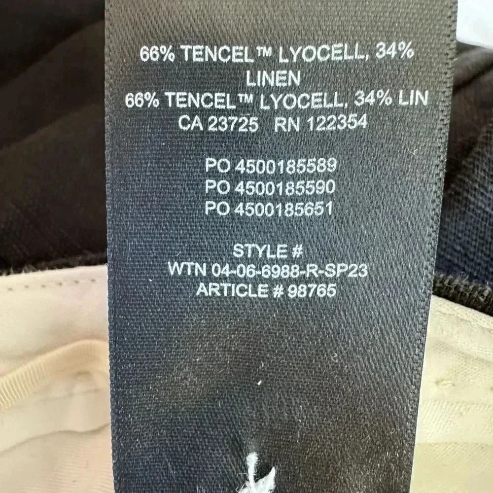 Aritzia Wilfred The Effortlessp High Rise Pleated Wide Leg Pants SZ 12 #2261 - Picture 13 of 16